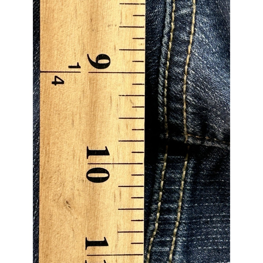 torrid Dark Blue Distressed Boyfriend Jeans - Picture 3 of 11